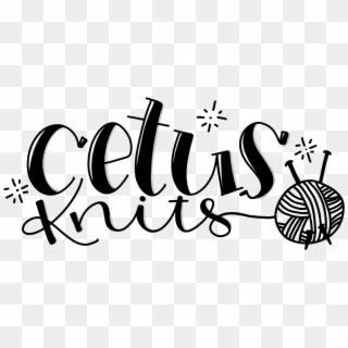 Cetus Knits - Calligraphy, HD Png Download
