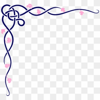 Blue And Pink Vine Svg Clip Arts 600 X 565 Px, HD Png Download