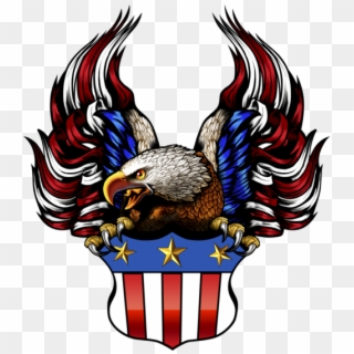 Eagle American Flag - American Flag Eagle Png, Transparent Png