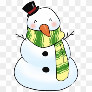 Free Cute Snowman Chibi Clip Art - Cute Snowman Clipart, HD Png Download