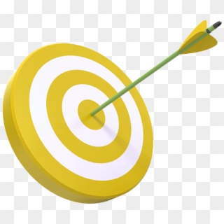 Target Clipart Yellow Pencil And In Color - Yellow Target Clip Art, HD Png Download