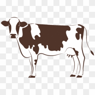 Black And White Cow Png - Cow Logo, Transparent Png