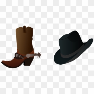 Botas Y Sombrero Png - Cowboy Boot With Spurs, Transparent Png