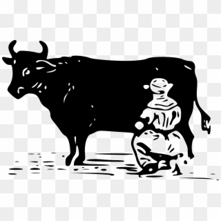 This Free Icons Png Design Of Milking A Cow, Transparent Png