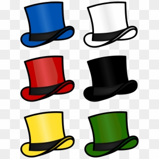 Top Hat Clipart Sombrero - Six Thinking Hats Clipart, HD Png Download