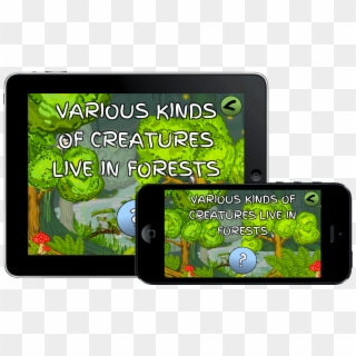 Ipad Smartphone Forest App Preview, HD Png Download