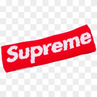 14 Fw Supreme Hypebeast Red Fleece Headband , Png Download - Label, Transparent Png