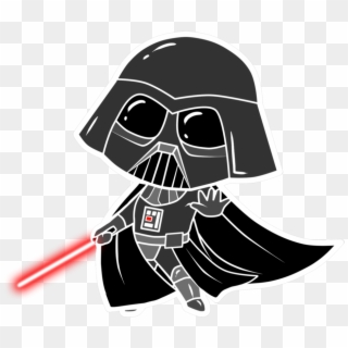 Cute Cartoon Darth Vader, HD Png Download