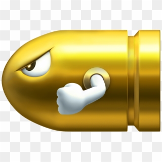 1742 X 1116 7 - Mario Gold Bullet Bill, HD Png Download
