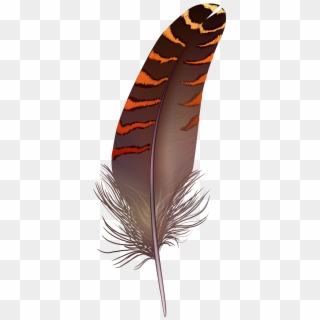 Brown Feather Png Clip Art - Feather, Transparent Png