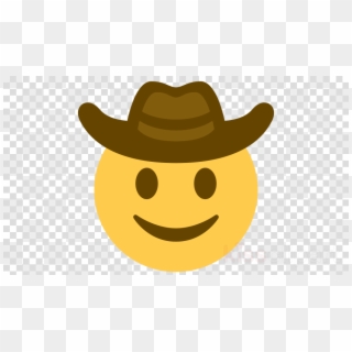 Discord Cowboy Emoji Clipart Emoji Cowboy Hat Discord - Cowboy Emoji Transparent Background, HD Png Download