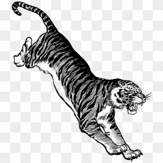 This Free Icons Png Design Of Jumping Tiger, Transparent Png