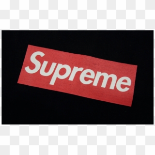 Supreme Plain Logo T Shirt Black Supreme T Shirt Roblox Png