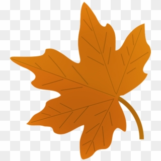 Grey Brown Fall Leaf Png Green - Clipart Fall Leaf, Transparent Png