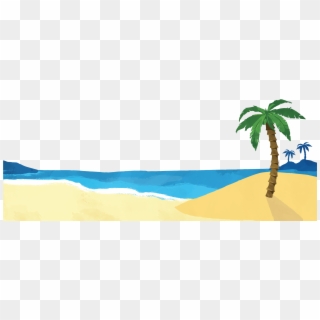 Beach - Painting, HD Png Download