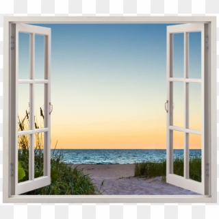 Old Oak Lane Vero Beach Window - Beach Window Png, Transparent Png