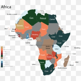 Map Of The Most Googled Search Terms In Africa - Most Googled Products In Every Country, HD Png Download