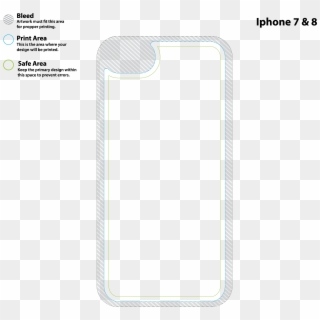 Iphone 7 Case - Iphone 8 Back Template, HD Png Download