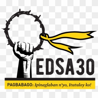 A History Of The Philippine Political Protest - Edsa People Power Symbol, HD Png Download