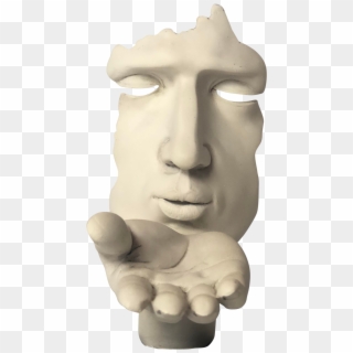 Sculptural Drawing David Statue Face - Statue, HD Png Download