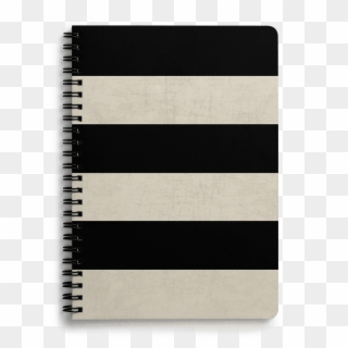 Dailyobjects Vintage Black Stripes A5 Notebook Plain - Spiral, HD Png Download