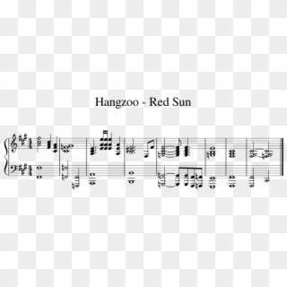 Red Sun Intro Sheet Music For Piano Download Free In - Sheet Music, HD Png Download