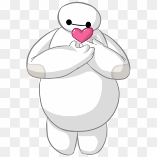 Imagen Relacionada Disney Pinterest - Drawing Of Baymax With A Heart, HD Png Download