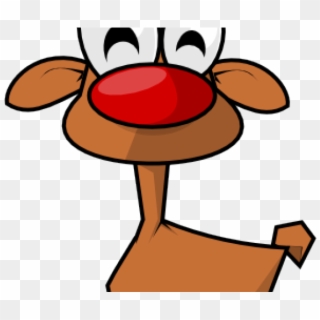 Reindeer Clipart Rudolph Red Nose Png, Transparent Png