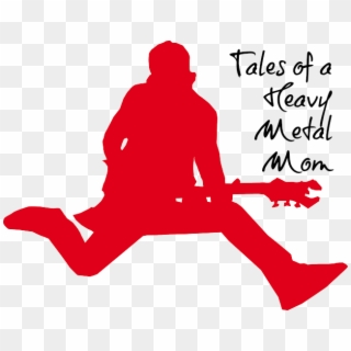 I Am A Metal Mom Not A Soccer Mom - Rock Star Silhouette Png, Transparent Png