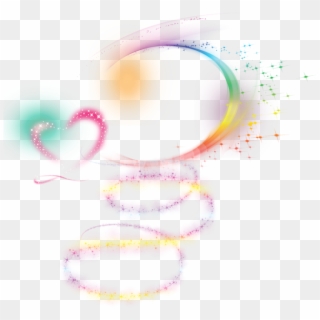 #mq #rainbow #color #colorful #swirl #swirls - Heart, HD Png Download