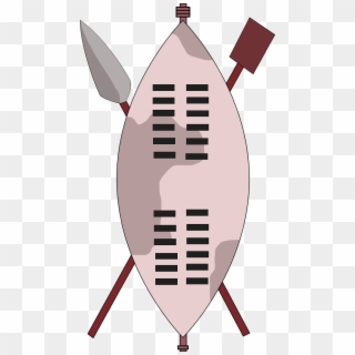 Military Vector Art - Zulu Shield And Spear Png, Transparent Png
