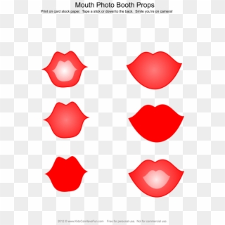 Lips Photo Booth Props - Props Photobooth Lip, HD Png Download