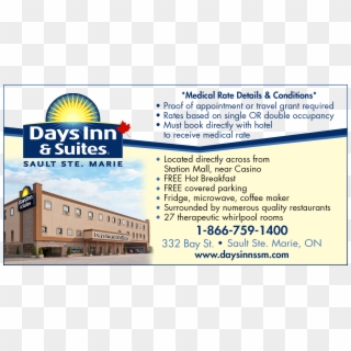 Medical Rates From $72 - Days Inn, HD Png Download