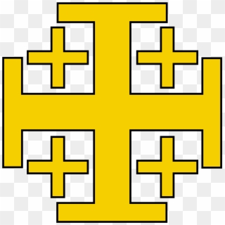 Jerusalem Cross, Christian Symbols, Pilgrim, Dieselpunk, - Kingdom Of Jerusalem Cross, HD Png Download