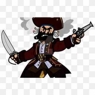 Pirates Clipart Black Beard - Blackbeard Clipart, HD Png Download