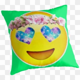 Flower Crown Emoji Eye Galaxy - Emojis With Flower Crowns, HD Png Download