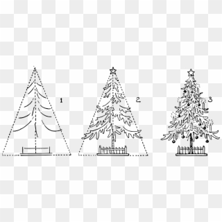 This Free Icons Png Design Of Lutz - Christmas Tree Drawing, Transparent Png