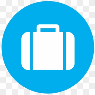 Suitcase-icon - Youtube Round Logo Blue, HD Png Download
