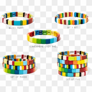 Rainbow Brite Spectrum Bracelet / Roxanne Assoulin - Roxanne Assoulin Rainbow Brite Bracelet, HD Png Download