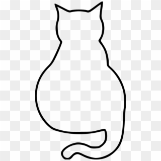 Cat-outline File Size, HD Png Download