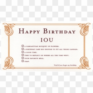Birthday Iou New Calendar Template Site - Circle, HD Png Download