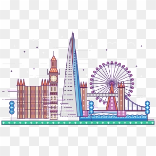 London Clipart Ferris Wheel London - Ferris Wheel, HD Png Download