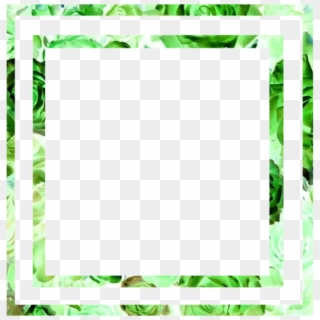 #green #frame #boarder #aesthetic #leafs - Picture Frame, HD Png Download