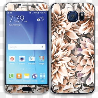 Pink Dahlia Skin Galaxy S6 - Samsung Galaxy S6, HD Png Download