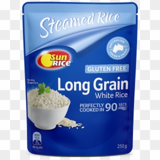 Sunrice Microwave Long Grain White Rice 250g - Rice, HD Png Download