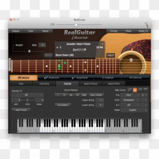 Play Convincing Guitar Chords From Your Midi Keyboard, - Realguitar 3, HD Png Download