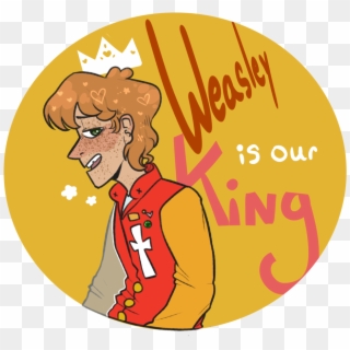 Ronald Weasley Our King - Cartoon, HD Png Download