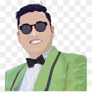 Psy Gangnam Style Jellisart - Gangnam Style Face Transparent, HD Png Download