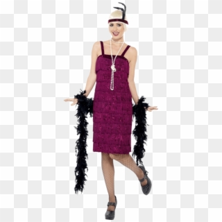 Jazz Flapper Costume - 1920 Charleston Dress, HD Png Download