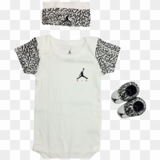 Jordan Baby Clothes 3 Piece Set Teal Jordan - Pattern, HD Png Download